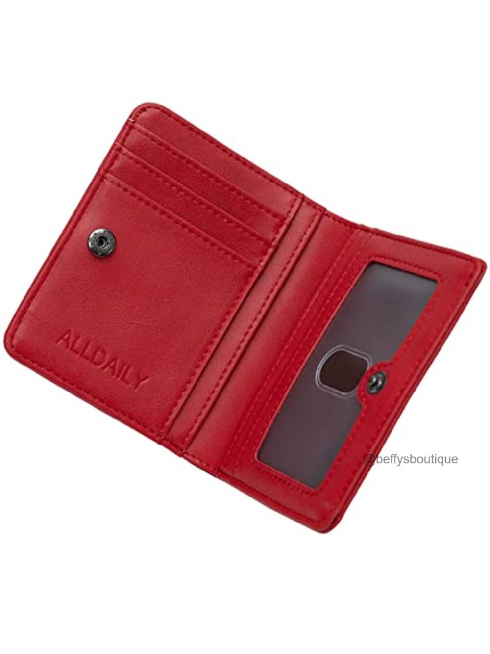 Small RFID Wallet Women Slim Compact Bifold Vegan Leather Travel Mini Purse